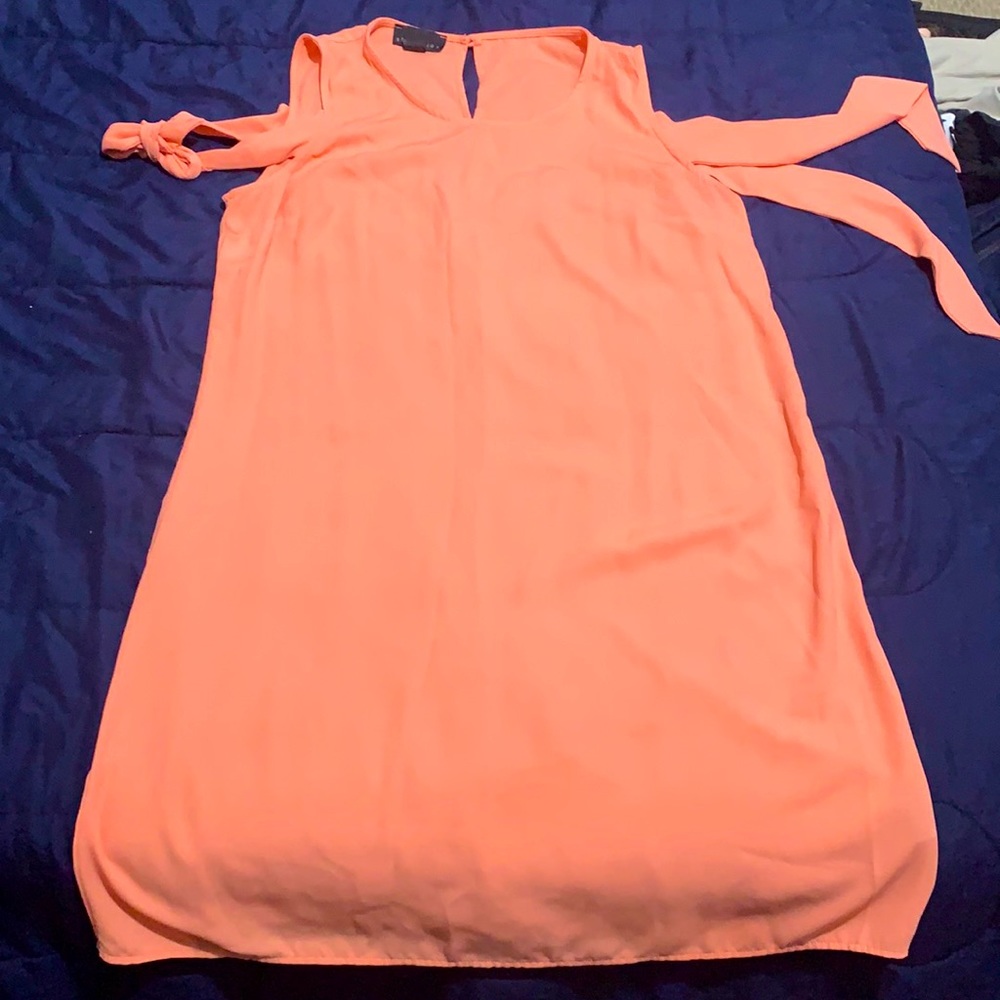 Peach fashion dress